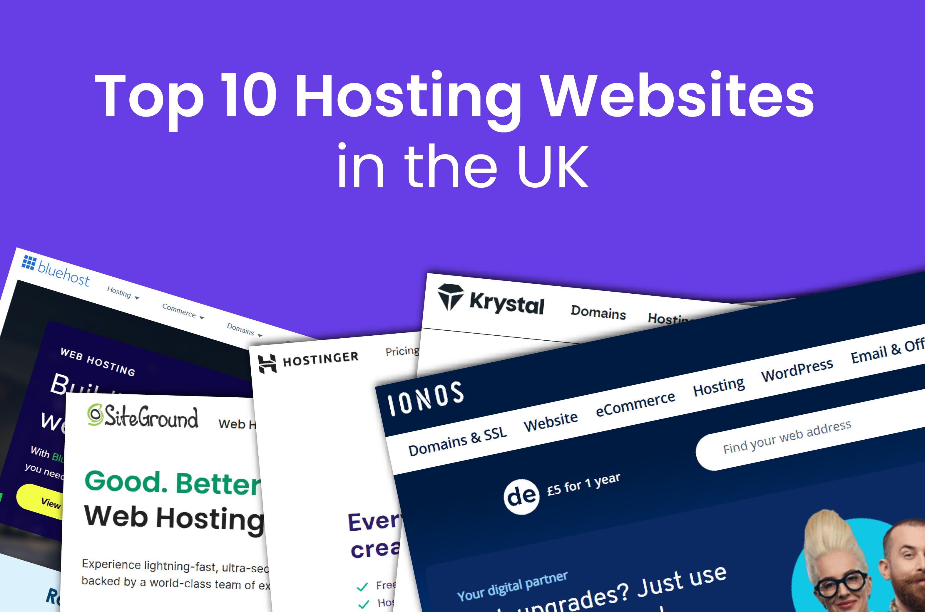 Top 10 Hosting Websites in the UK