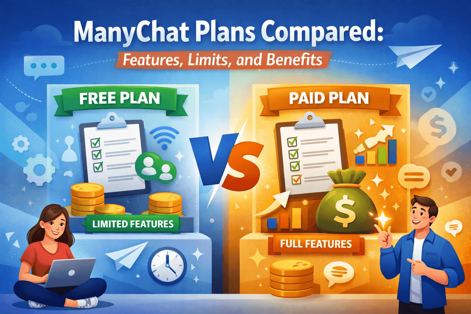 ManyChat Free vs Paid Plans