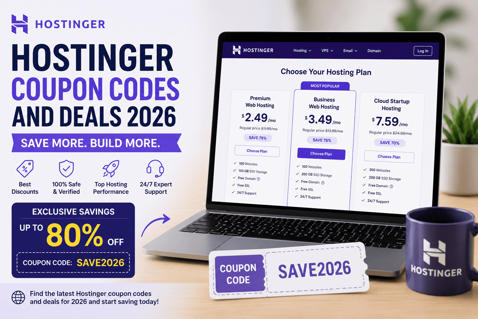 Hostinger Coupon Codes and Deals 2026