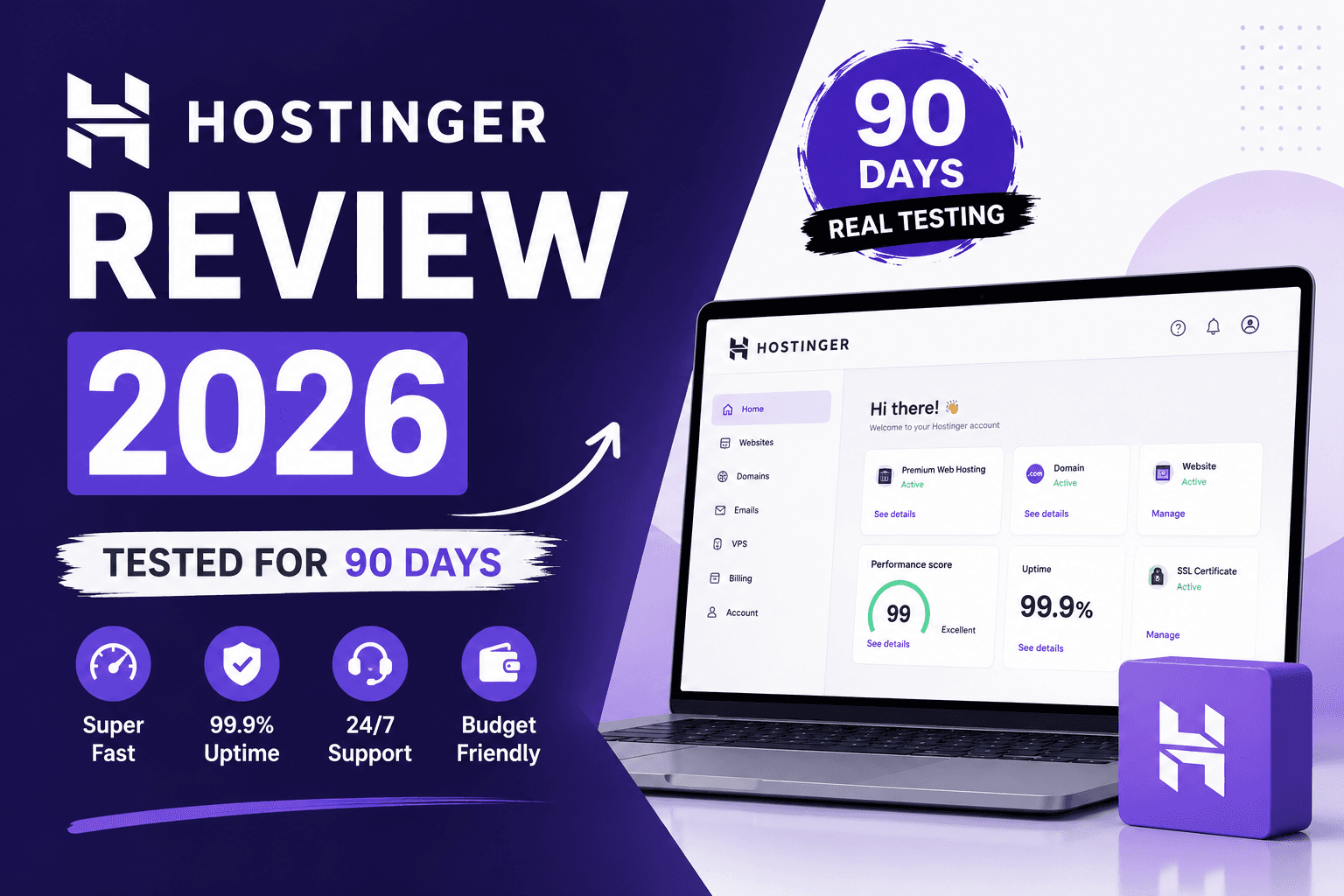 Hostinger Review 2026: Tested for 90 Days